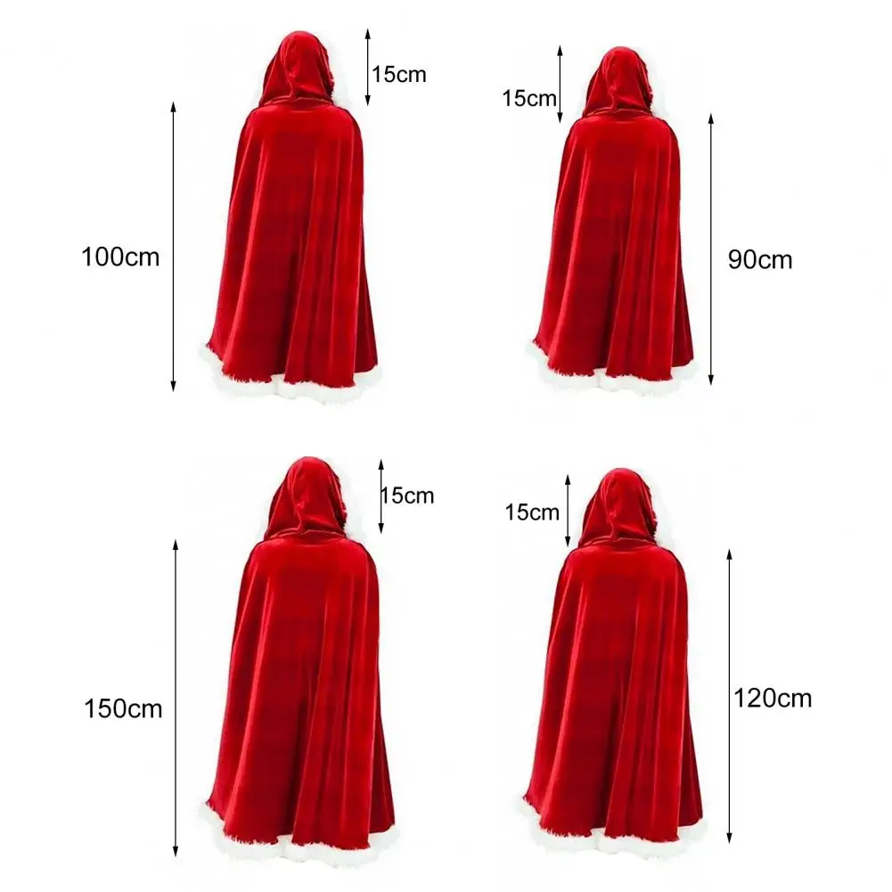Cape De Noël Pour Femmes,Manteau Cape Femme Chaud En Polaire