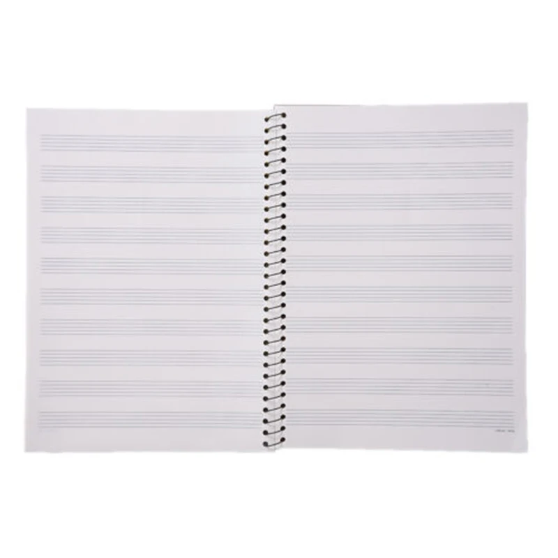 50 Sheet Staff Note Music Manuscript Paper Students Stationery Spiral Stave Notebook 100 Pages
