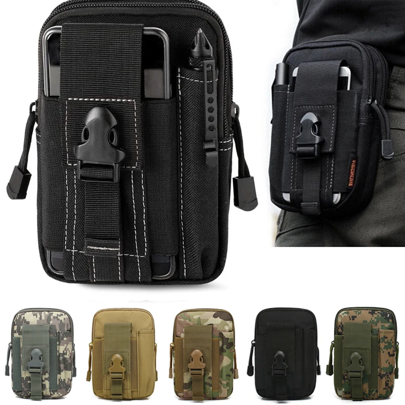 

Men New Tactical Pouch Molle Hunting Bags Belt Waist Bag Military Tactical Pack Outdoor Pouches Case Pocket Camo Bag For Iphone