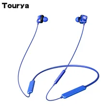 Tourya S7 Bluetooth 5,0 eнаушники Беспроводные спортивные головные уборы 30H время воспроизведения четыре привода гарнитура 4D стерео шейный ремешок для телефона Спорт