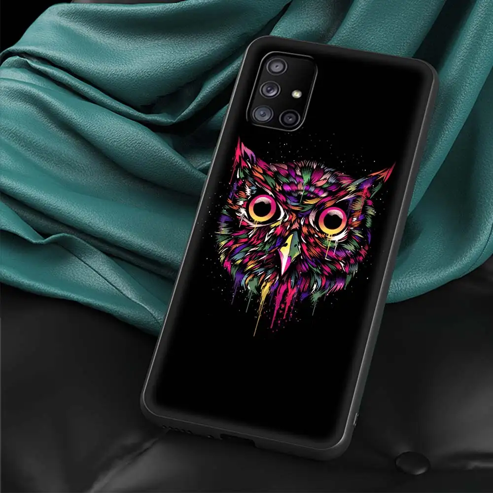 Adorable Owl and Fox Cartoon Silicone Phone Case