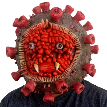 

Virus Mask Scary Props Halloween Party Props Adult Horror Ghost Helmet Latex Mask Fancy Ball Party Halloween Masks Carnival