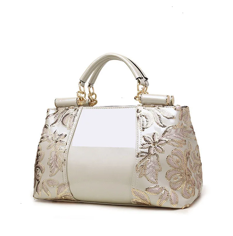 Luxury Handbags Women Bags Designer Red Black Blue Patent Leather Top Handle Shoulder Bag Ladies Purses
