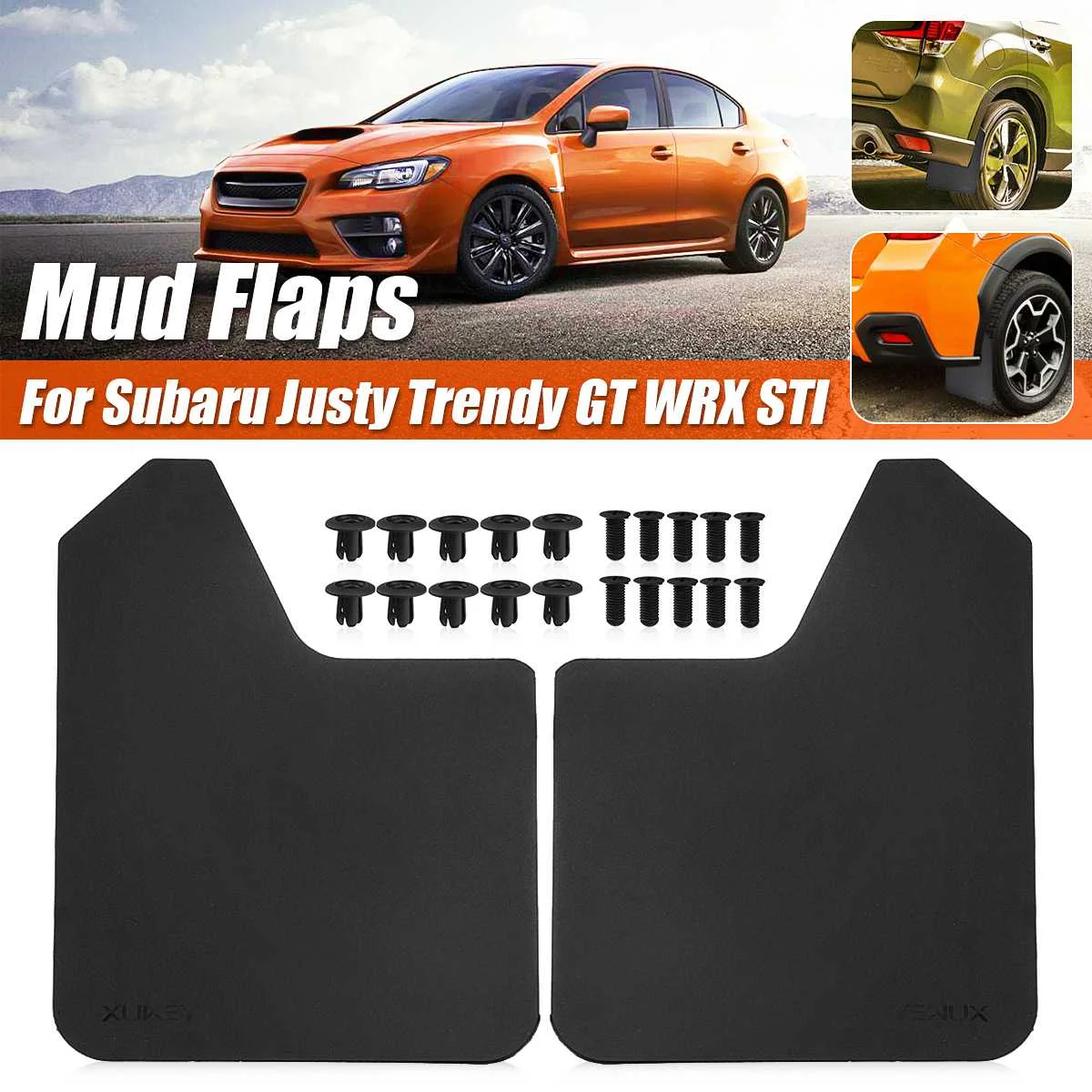 2/4x Брызговики для Subaru Justy Legacy B4 Touring Wagon Liberty GT Impreza RX GX LX WRX STI XV