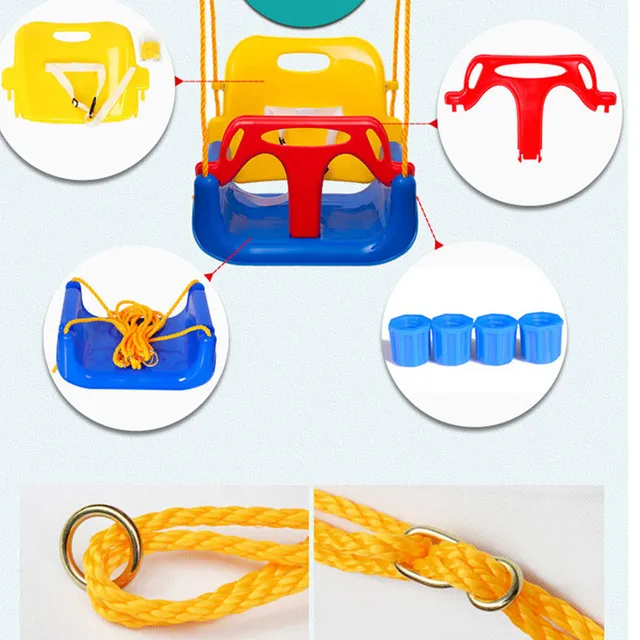 JXM 3 In 1 Multifunctional Children Swing Kindergarten Safety Playground Family Space Baby Swing For Children Indoor Outdoor Toy 4