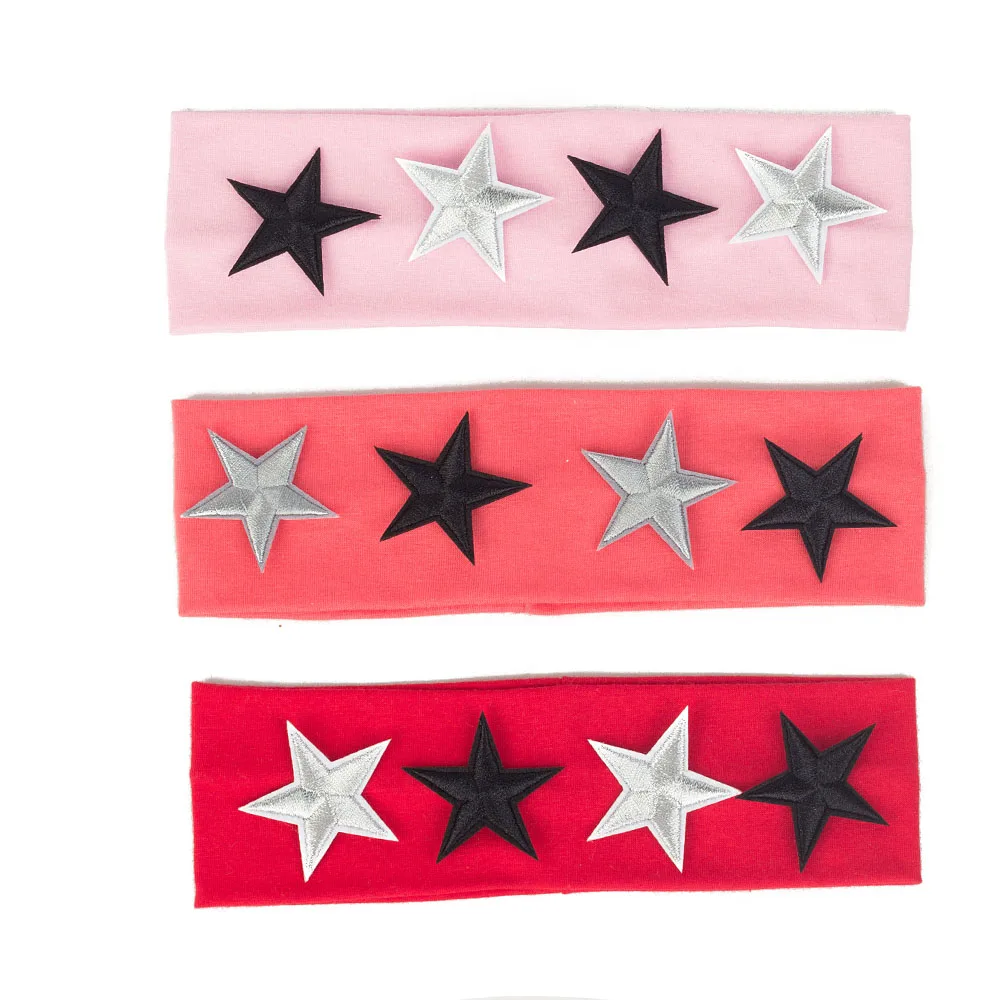 Geebro Baby Cut Hairband аксессуары для волос со звездами модная эластичная плоская резинка для девочек детская мягкая тюрбан из хлопка головной убор для малышей AT039