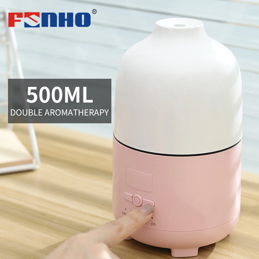 

FUNHO Humidifier 500ml Essential Oils Ultrasonic Aroma Diffuser Air Cool Mist Maker Aromatherapy Humidificador Diffusor for Home