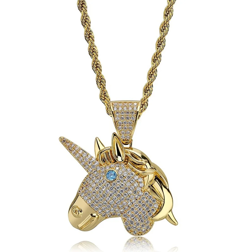 Iced Out Chain 18K Gold Plated Fully 