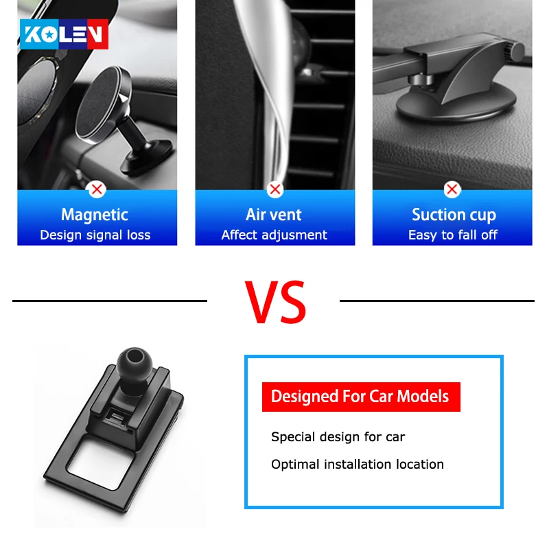 Phone Holder Mobile phone holder GPS holder For Volkswagen Tiguan 2010-Car Mobile Phone Holder Smart phone Car GPS Air Vent Outlet Bracket Snap-type Navigation Stand