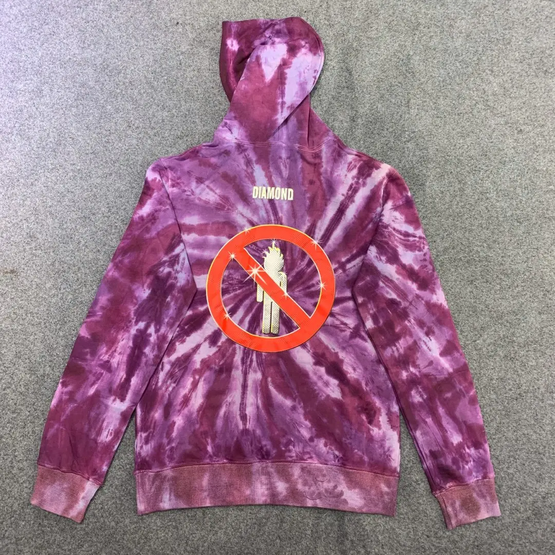 

Travis Scott Purple TIE-DYE HOODIE Men Women Sweatshirt Embroidery High Quality Sweatshirts Astroworld Pullover Kanye 3D Hoodies
