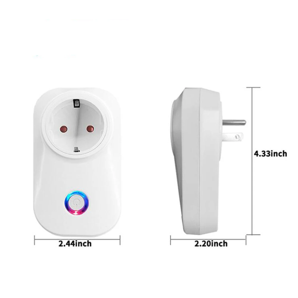 

Wireless Remote Control smart Socket EU UK French Plug wall Electrical Outlet Switch 220v LED with Google Home Alexa