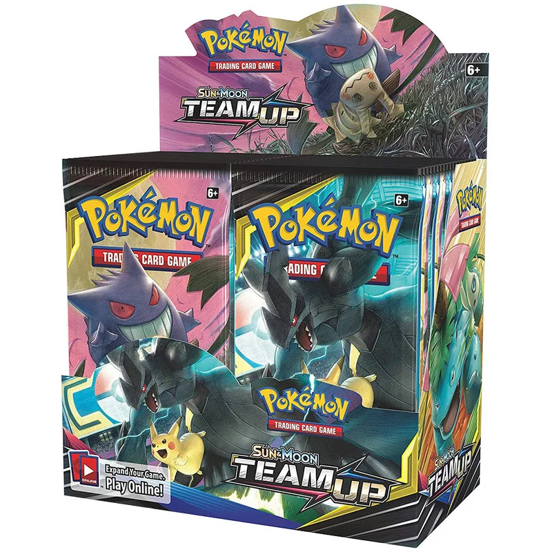 36 упаковок в коробке Pokemon TCG: Sun& Moon Sm11, подвесной светильник, герметичная коробка, набор коллекционных торговых карточек, детская игрушка в подарок