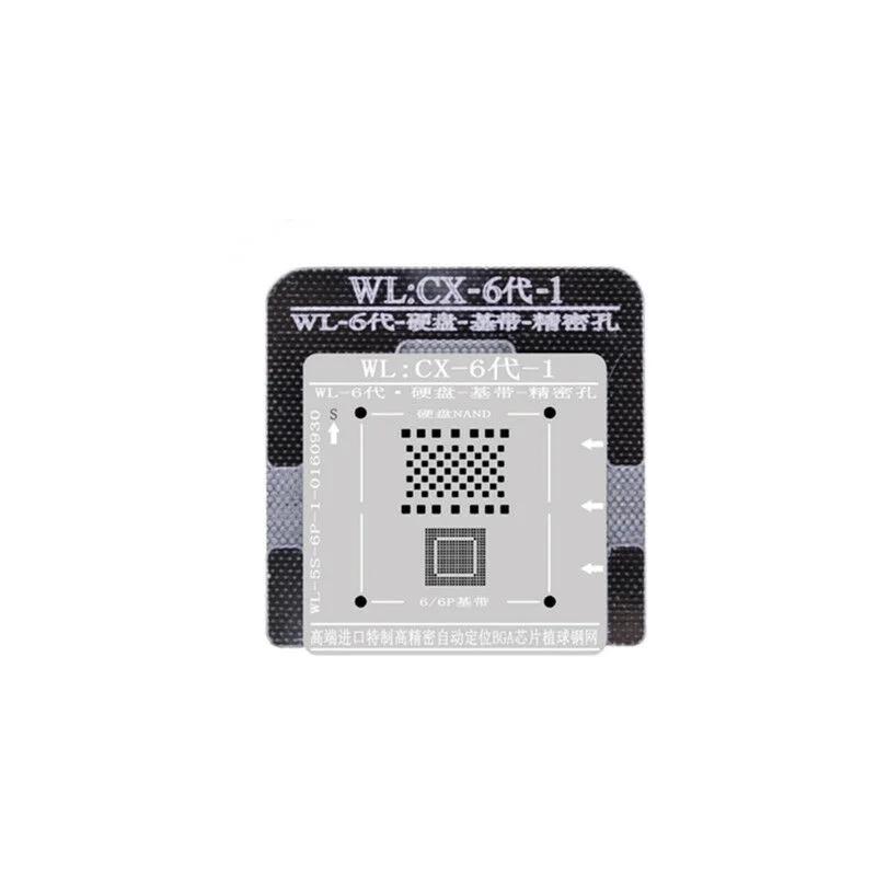 WL hdd инструмент для ремонта iphone 5 5s 6 6s 7 8 XS MAX Plus NAND процессор BGA reball жестяная сетка HDD