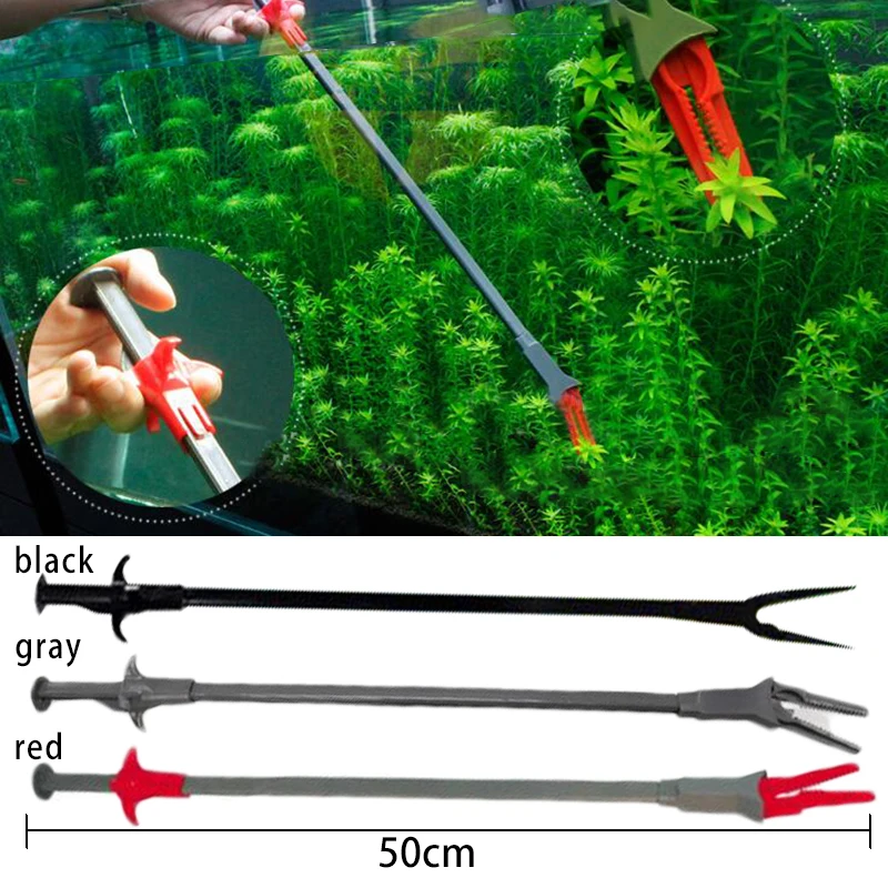 

Fashion Aquarium 50cm 50cm Clamp Clip Cleaning Tool Fish Tank Home Decor Pliers Modern Glass Cleaning Tools Algae Seaweed