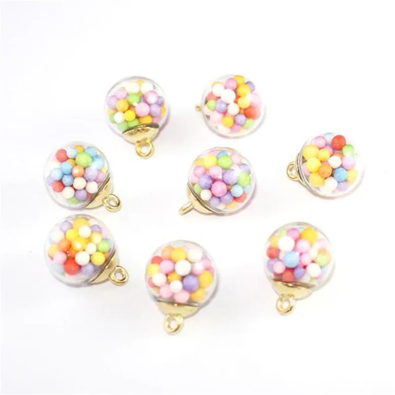 2 шт./лот Новые Креативные красочные стеклянные Шаровые Подвески соединители для