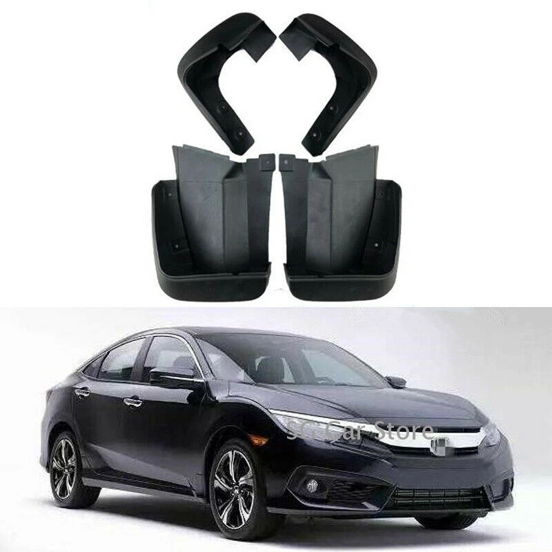 4pcs For Honda Civic 2006 2011 Mud Flaps Splash Guards Mudguards Front