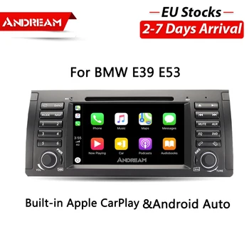 

7 inch Bulit-in Apple Carplay Android-Auto Car dvd player Navigation For BMW E39 E53 X5 M5 Series 5