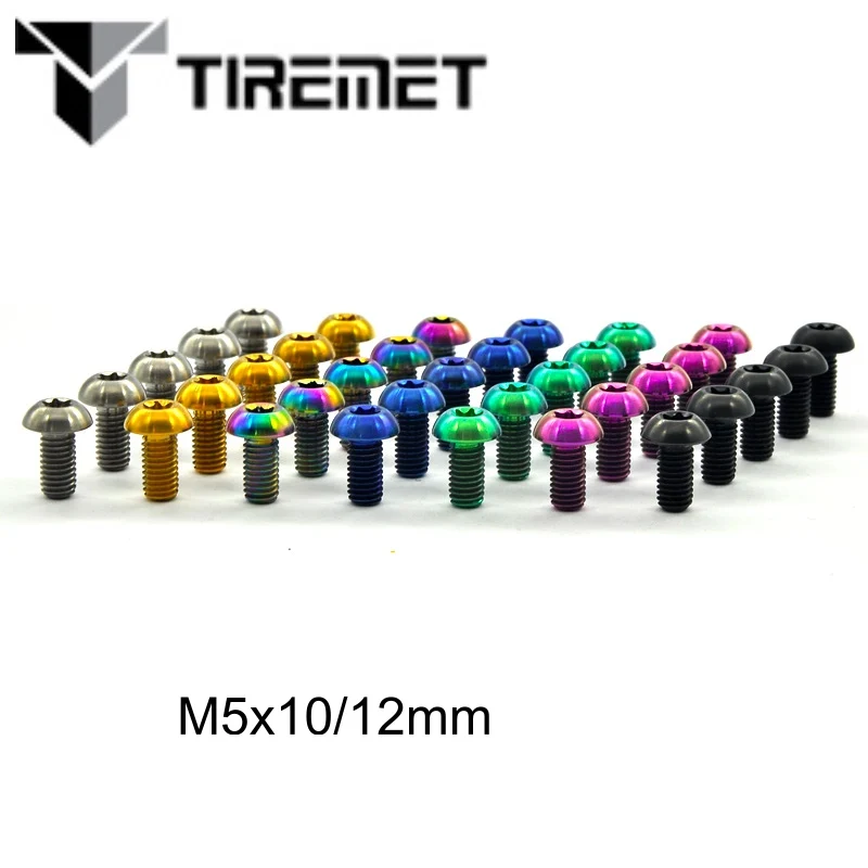 Lot De 12 Vis Boulons Titane T25 Torx M5x10mm Pour Disque De Frein VTT
