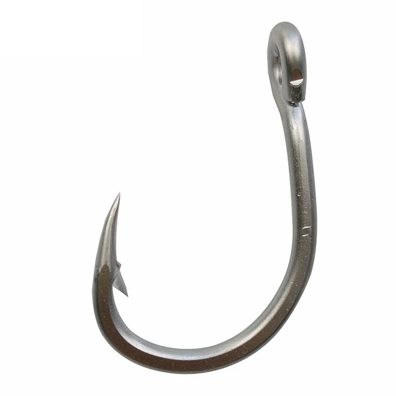 50pcs 10884 스테인레스 스틸 낚시 후크 흰색 강한 큰 게임 물고기 참치 미끼 Fishhook 크기 3/0 4/0 5/0 6/0 7/0 8/0 9/0 10/0