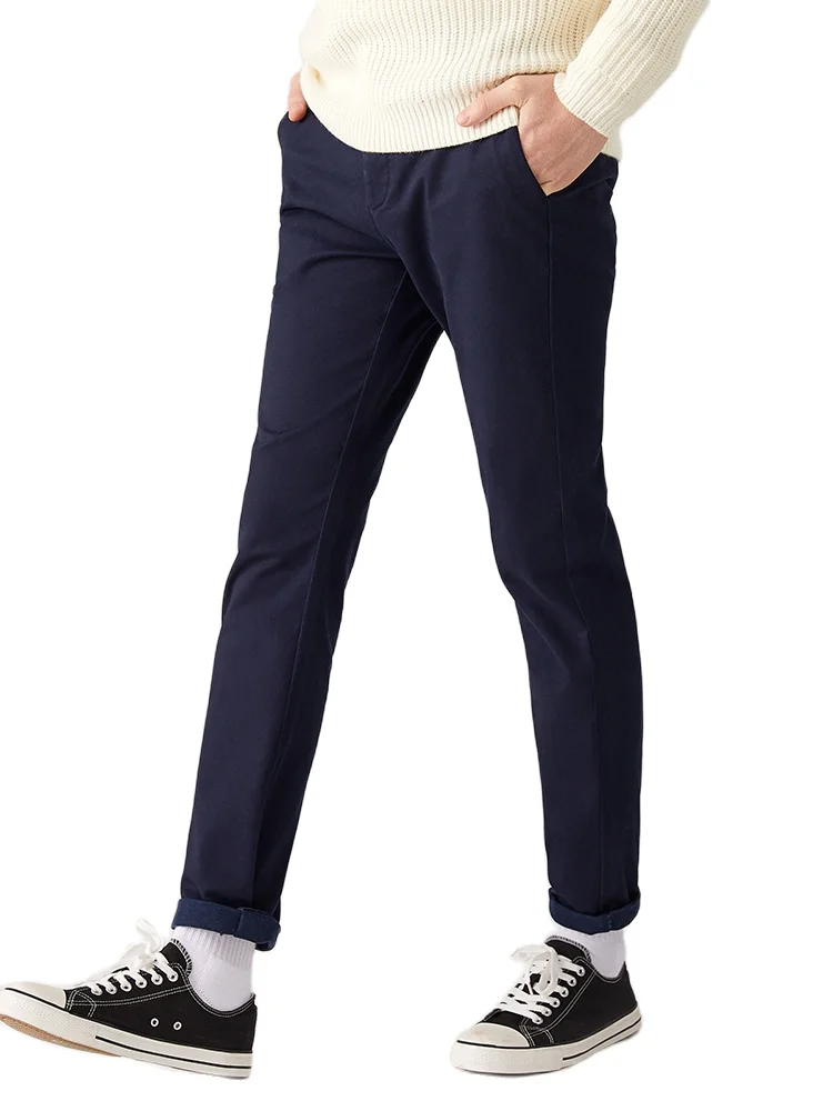 Semir Casual trousers men 2019 winter stretch small straight pants business wear trousers youth basic pants trend Semir Casual trousers men 2019 winter stretch small straight pants business wear trousers youth basic pants trend