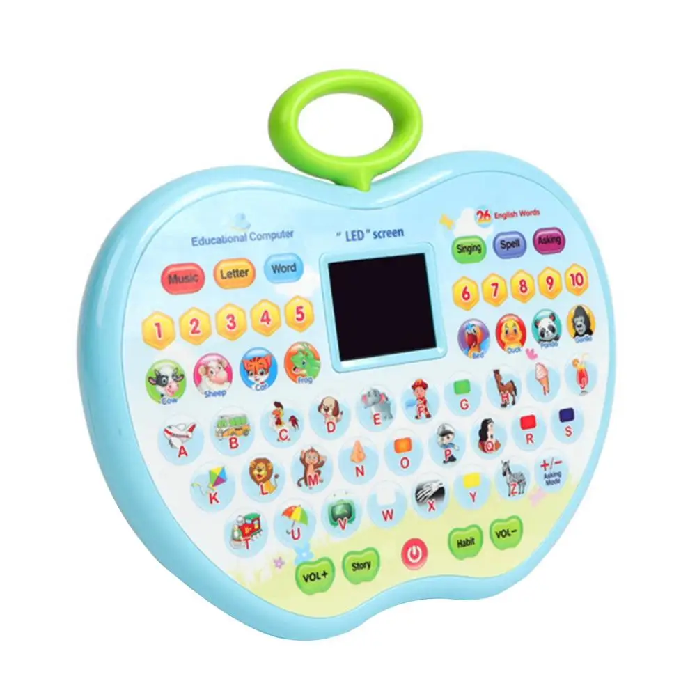 Electronic Kids Learning Machine Study Tablet Laptop Musical Toys With LED Screen Children Early Educational Toys For Baby 6