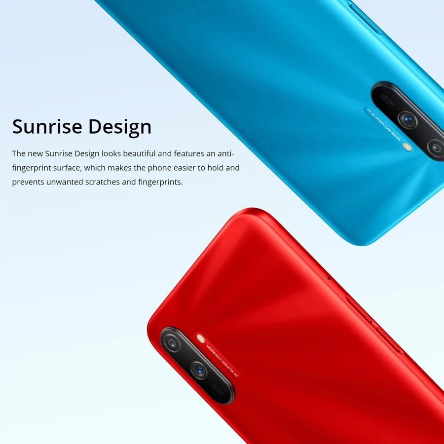 realme C3 Global Version 3GB RAM 64GB ROM Mobile Phone Helio G70 Octa Core 12MP Triple Camera Cellphone 5000mAh 10W EU Charger