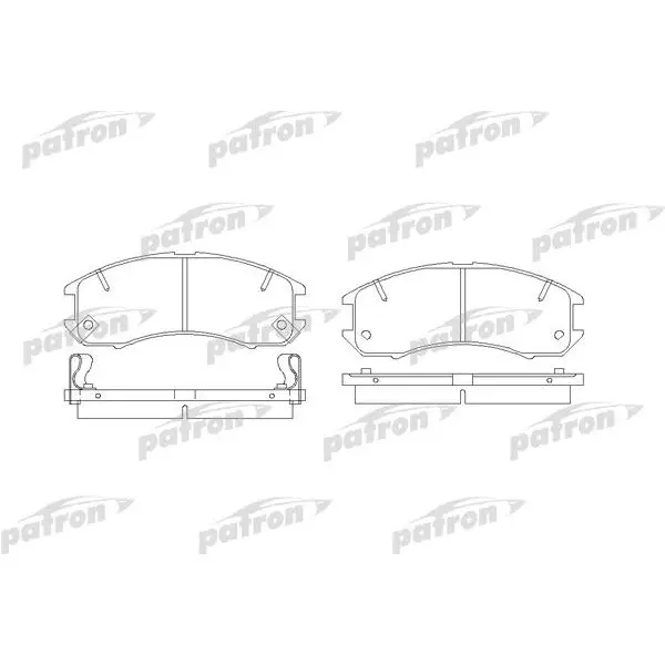 Колодки тормозные дисковые передн FORD USA: PROBE I 88-93, MAZDA