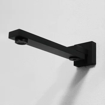 

Square Basin Mixer Water Tap Solid Brass Kitchen Accessory Wall-mount Kitchen Sink Faucet Matte Black Collapsible Taps