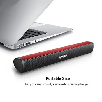 

Mini USB Lautsprecher Laptop Soundbar Subwoofer Stereo Soundbar Loudspeaker for Noteook PC Computer TV Sound bar