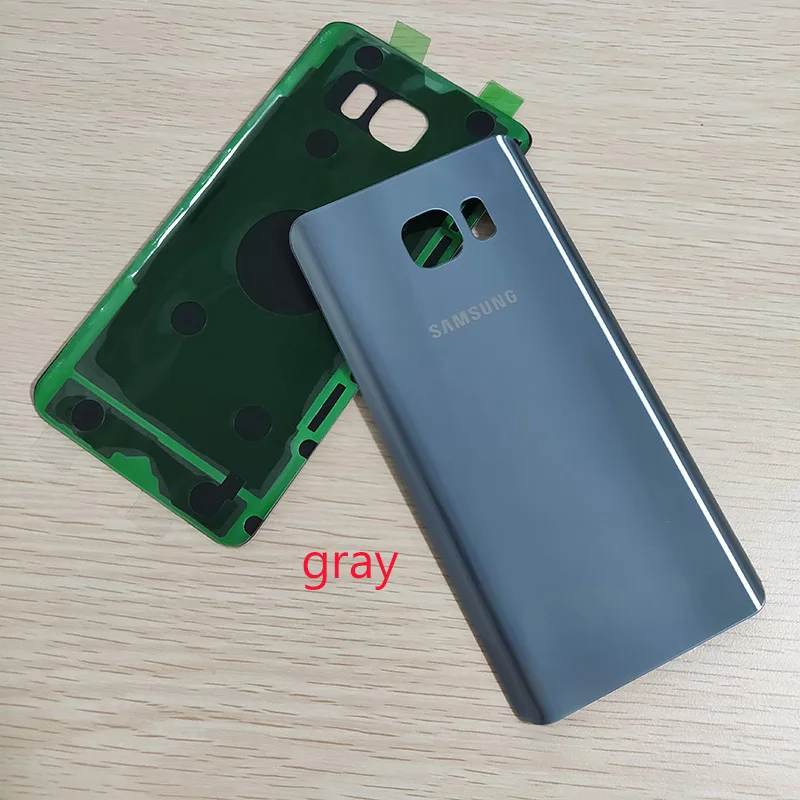 Задняя крышка батарейного отсека из поликарбоната и стекла для Samsung Galaxy Note5 Note 5