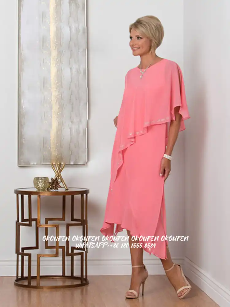 coral midi dress for wedding