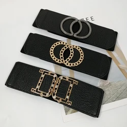 Elastic Corset Belt Ladies Stretch Belts For Women Luxury Plus Size Ceinture Femme G Cummerbunds Easybelt Waistband Wide Cintos