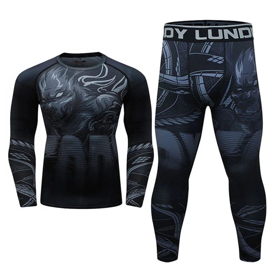 Rashguard mma черный ровающий Тигр облегающие наборы файтинг боксерские Джерси Муай