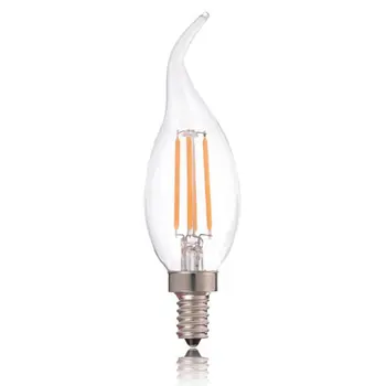 

C35T Pull Tail Led Energy-Saving Bulb Warm White Clear Light 110V Dimming 4W2700K Crystal Light Candle Light Source