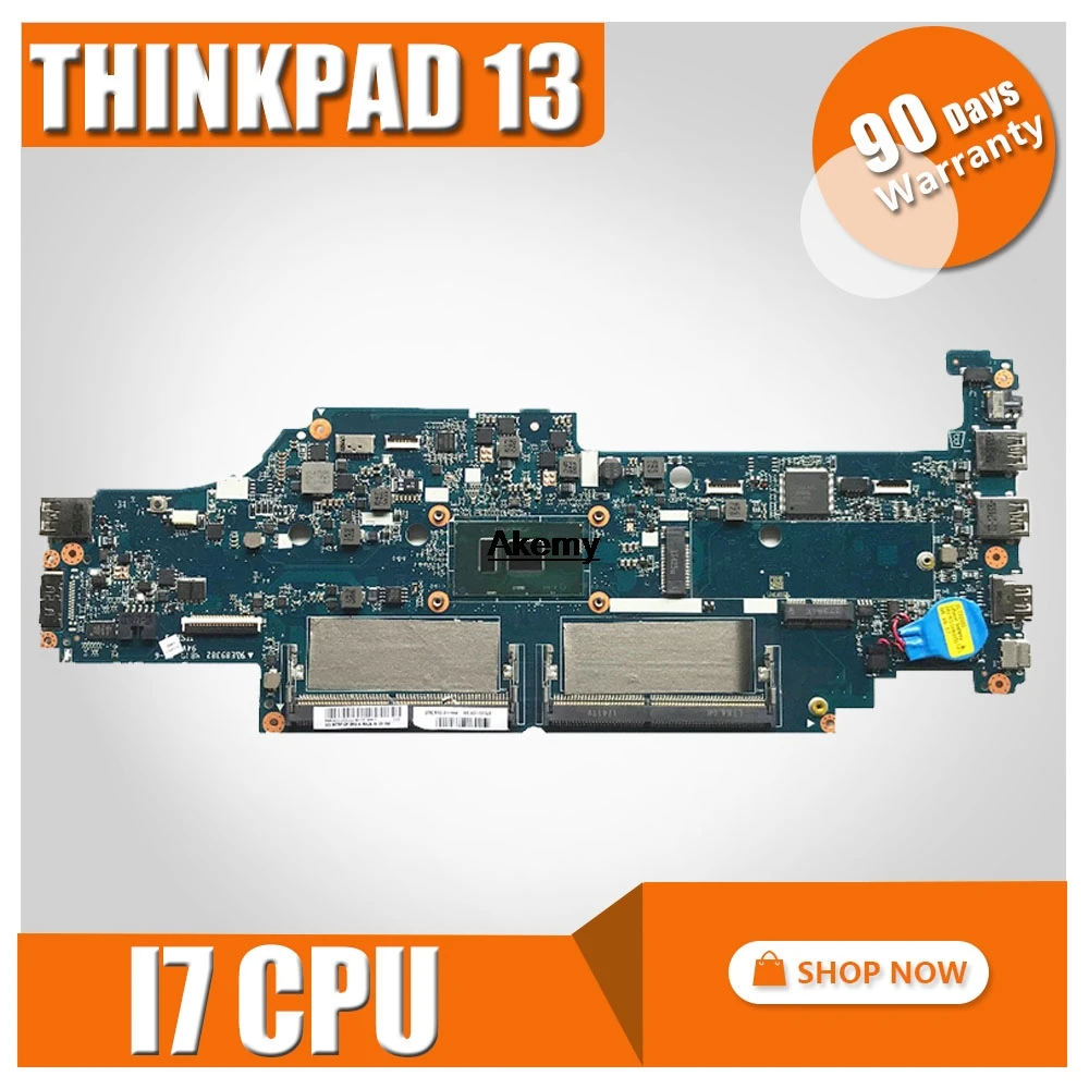 DA0PS9MB8E0 материнская плата для ноутбука lenovo ThinkPad 13 S2 материнская плата для ноутбука I7-6500U процессор протестированный