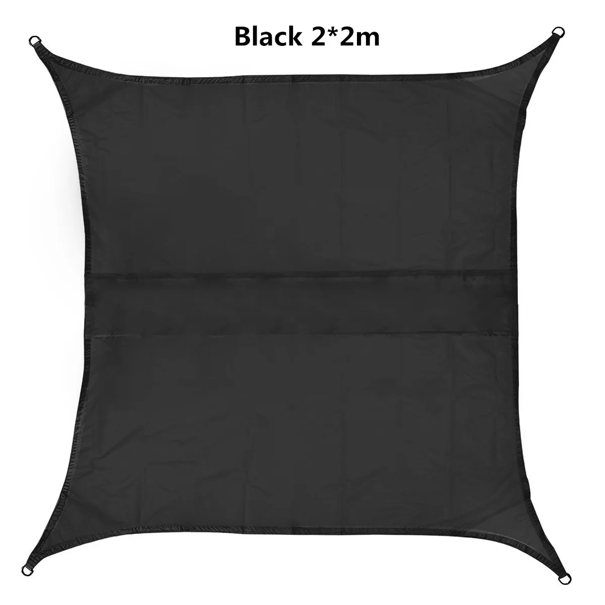 black 2x2m Серый солнцезащитный навес водонепроницаемый 420D Оксфорд полиэстер навесной чехол тент наружный сад двора защиты растений - Цвет: black 2x2m
