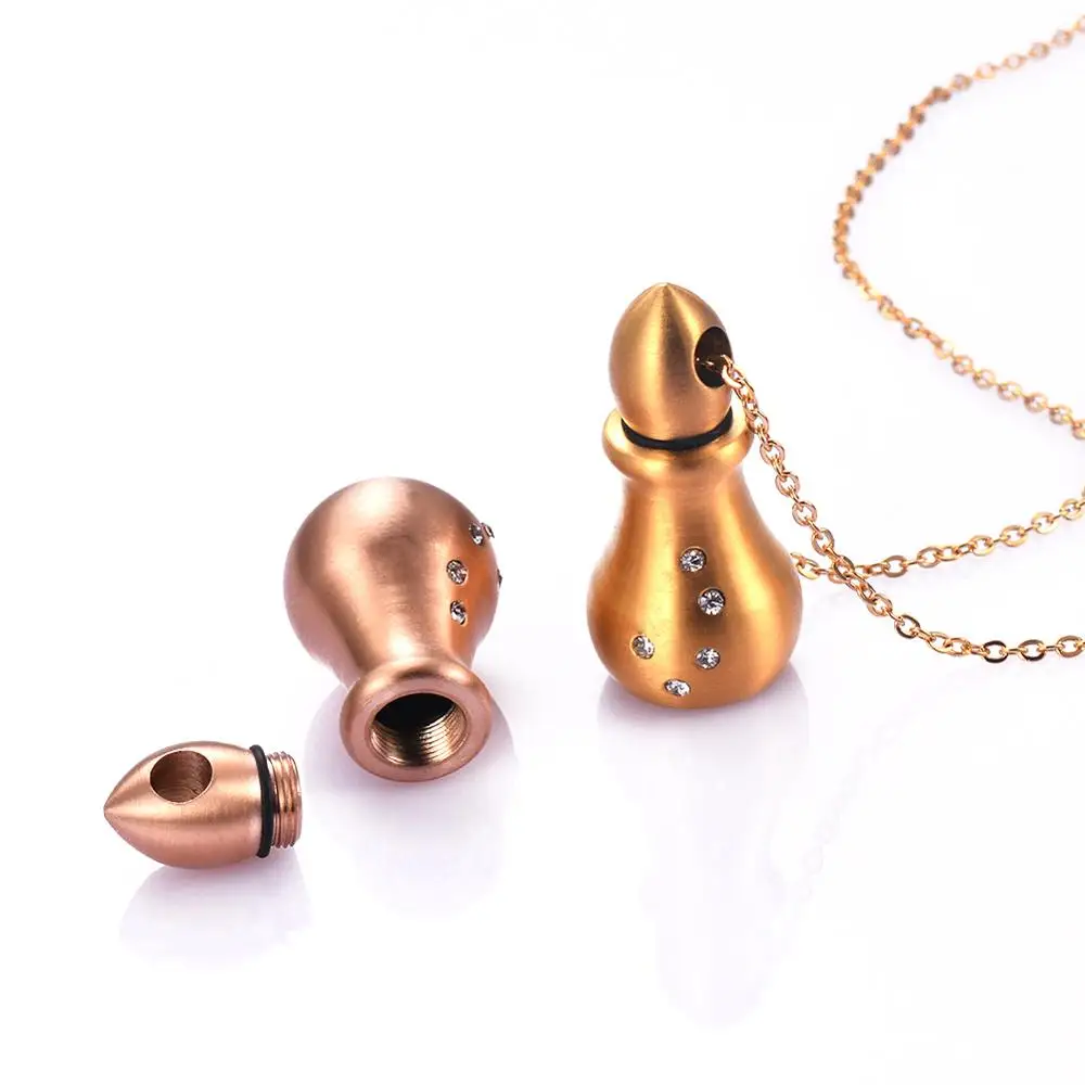 

Stainless Steel Cremation Jewelry Memorial Ash Keepsake Necklace Urn Pendant