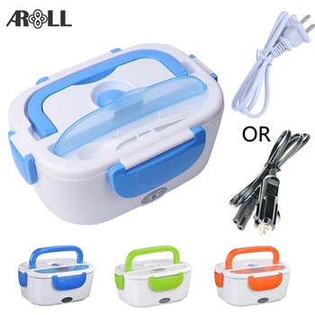 

Portable Electric Lunch Box for Car 12V 110V 220V Electric Lunchbox Heated Container For Food Warmer Heating Keeping