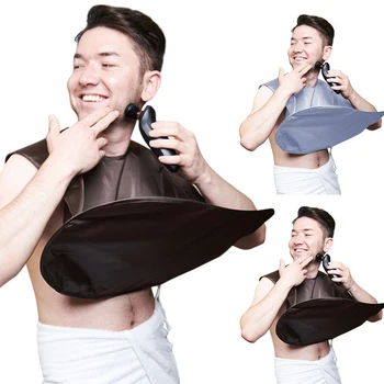 

Portable Foldable Beard Shaving Cloth Waterproof Barber Wrap Haircut Cloak Hair Cutting Cape Home DIY Men Beard Shaving Wrap