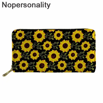 

Nopersonality Purse Sunflower Wallets Women Cash Wallet Ladies Phone Bank Card Holders for Females Clutch Money Bag Bolsos
