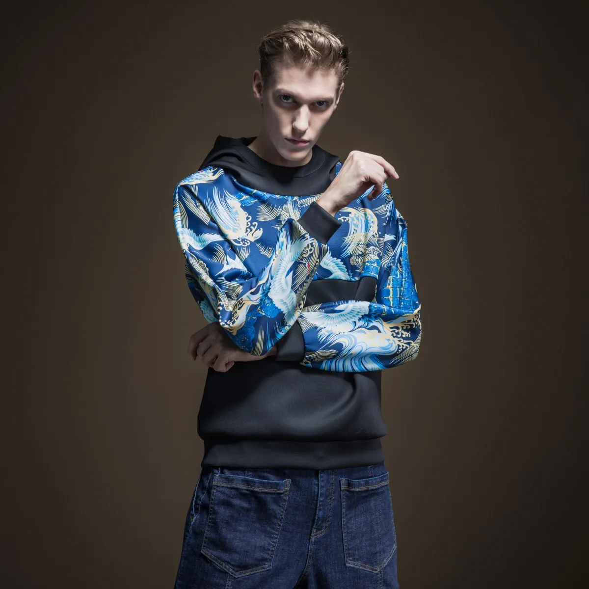 Moletom, распродажа, полная, не тонкая, Moleton Masculino, Дворцовый Pinli, осень, новая мужская одежда, китайский костюм с принтом, B193309148