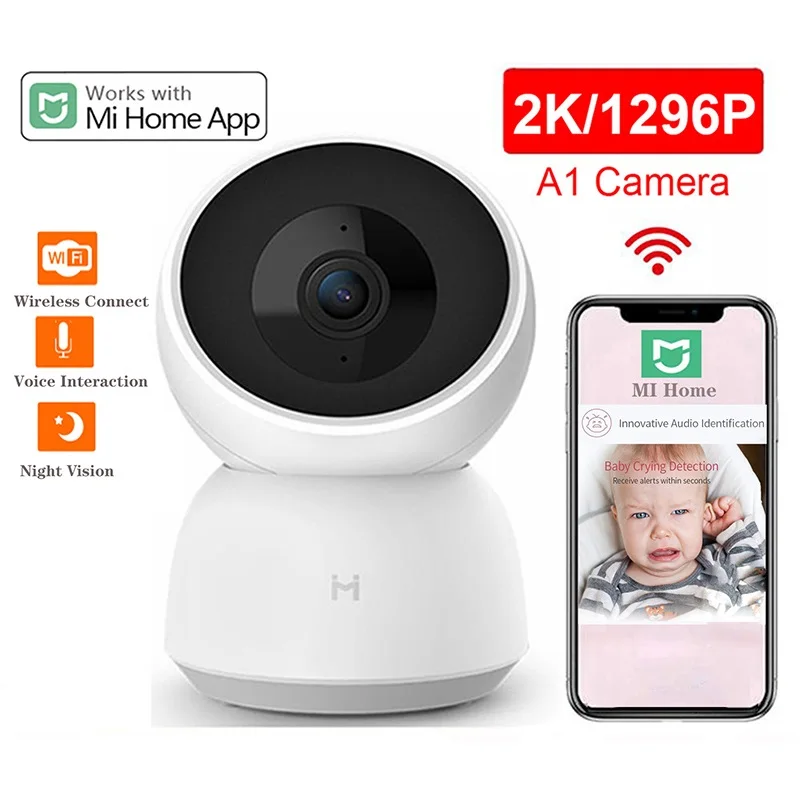 Xiaomi Smart Camera 360 Mi Home Baby Monitor 2K Pro 1296P HD WiFi Video Surveillance Webcam Night Vision Security IP Cam | Электроника