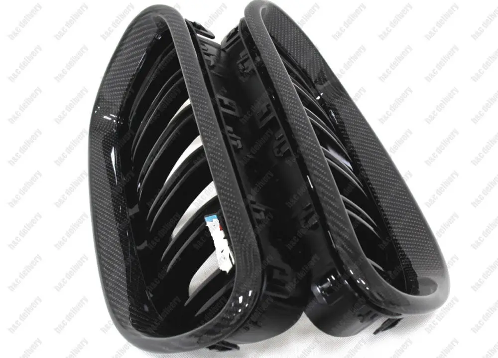 

Carbon Fiber Front Kidney Grill Grille for 2008-2013 BMW X5 E70 X6 E71 Type C