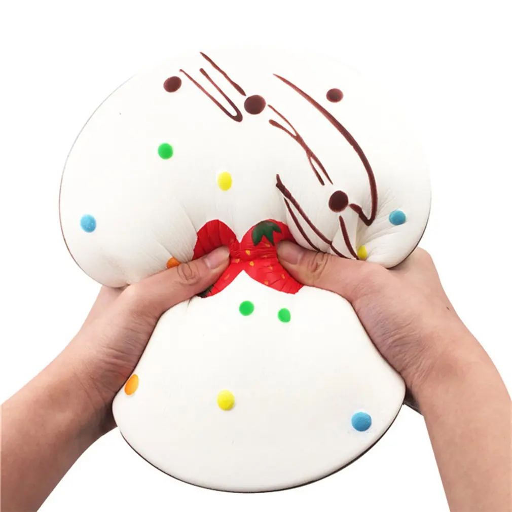 white mousse cake Медленный отскок супер-Большой мусс торт и печенье имитационная модель высвобождение давления Игрушка Рождество и подарок на день рождения для детей - Цвет: white mousse cake