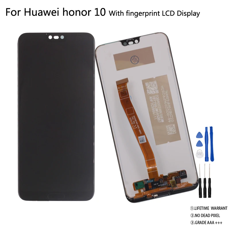 

With Fingerprint Original LCD For HUAWEI Honor 10 Display Touch Screen For Huawei Honor 10 Screen LCD Display On Col-L29