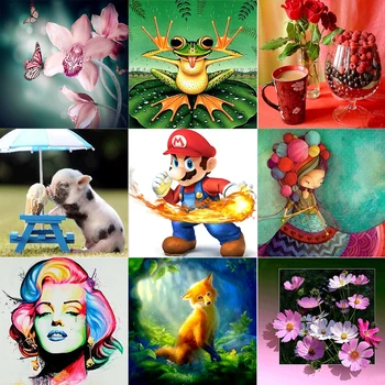 

Flower Animal 5d Diy Diamond Painting Diamond Mosaic Diamond Embroidery Diamond Painting Cross Stitch Home Decor kids gift