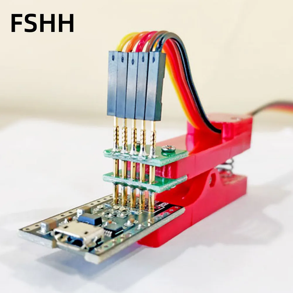 

2.54mm 10P to 20P Single Row Double Row Test Stand PCB Clip Fixture Fixture Probe Download Program Programming Burn 10pin 20pin