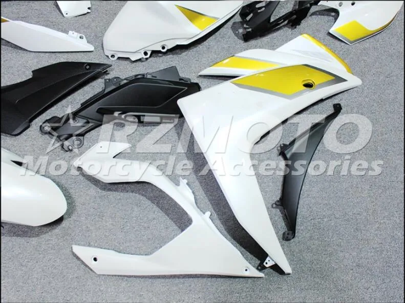 4 подарки ABS литьевая форма мотоцикл Обтекатели подходит для YAMAHA R3 R25- 15-19 обтекатель кузова набор белое золото