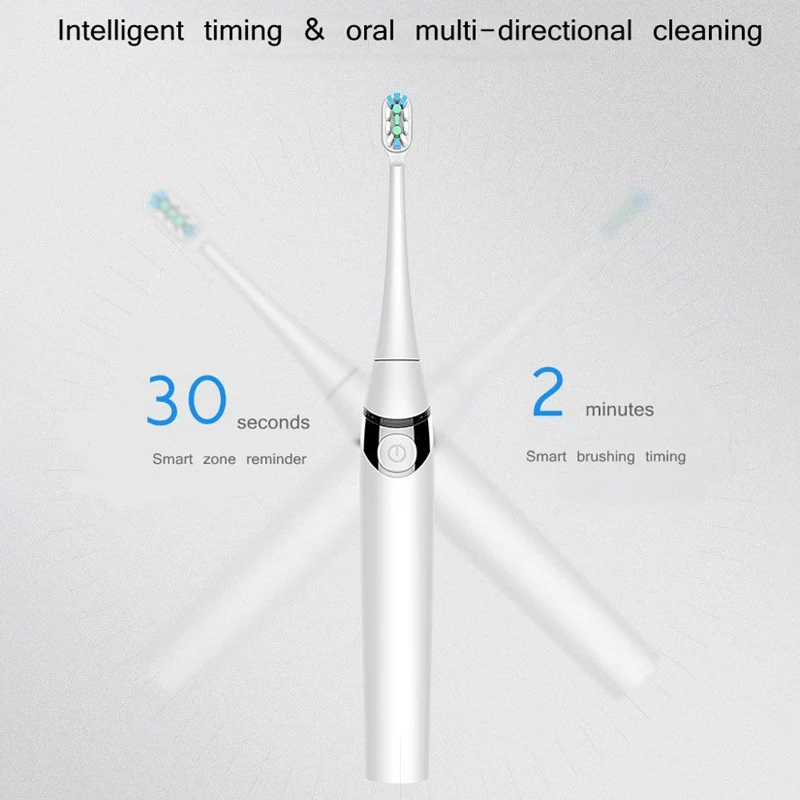 Aiwejay Convenient Travel Sonic Electric Toothbrush Wireless Charging IPX7 Waterproof Adult Cleaning Electric Toothbrush with Cu Aiwejay Convenient Travel Sonic Electric Toothbrush Wireless Charging IPX7 Waterproof Adult Cleaning Electric Toothbrush with Cu