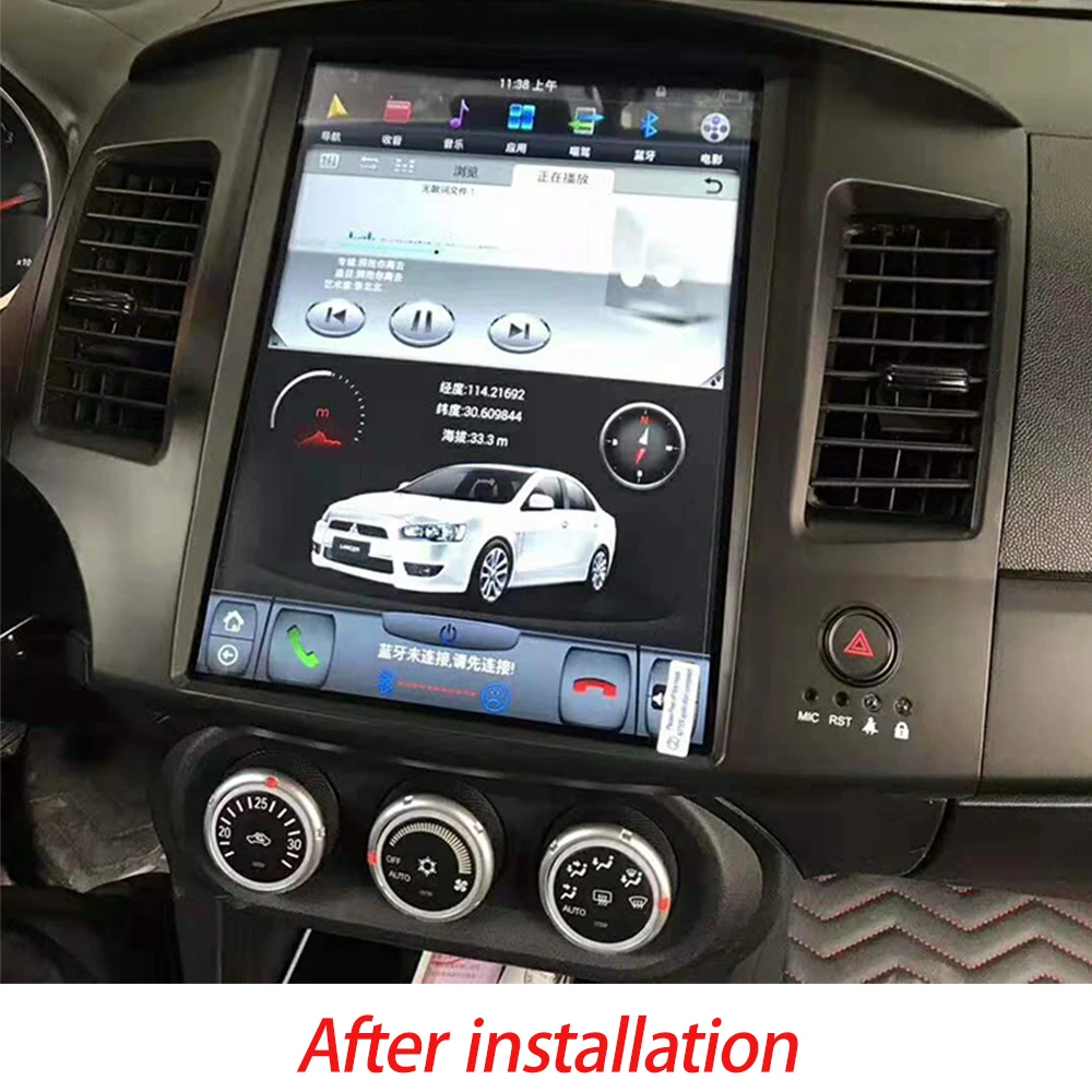Kukuz Android 9 Tesla автомобильный мультимедиа для Mitsubishi Lancer 2007-2017 Dvd Gps плеер встроенное